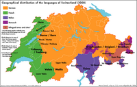 Map of Swiss Languages