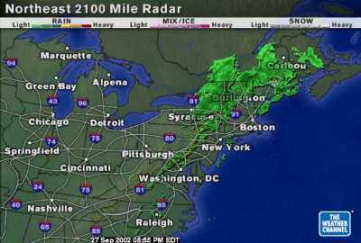 Radar Screen September 30, 2002, Northeast U.S.
